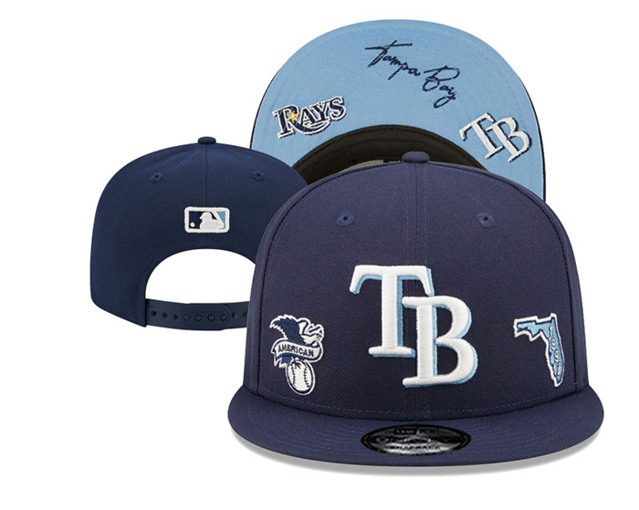 Tampa Bay Rays Stitched Baseball Snapback Hats 005
